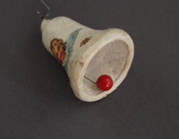 Spun Cotton Bell with angel die cut ca. 1920