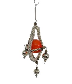 Beaded Glass Ornament, Gablonz ca. 1920