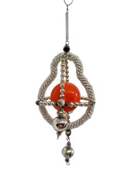 Beaded Glass Ornament, Gablonz ca. 1920