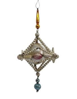 XXL Gablonzer Ornament aus Glasperlen, ~ 1920