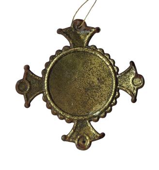 Heart of Jesus pendant made of metal, ~ 1880/1890