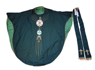 Antike Pluviale, Kasel, Ornat, Messgewand, Vestment