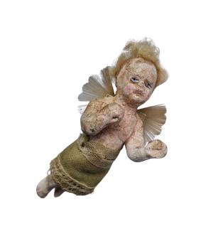 Waxed composition Angel, Germany ~ 1900