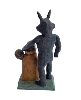 Grulich Devil / Krampus holding sack with children  (7 cm)