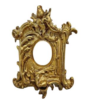 Frame for miniature, carved wood,  18/19th century