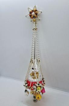 Antique beaded christmas tree topper