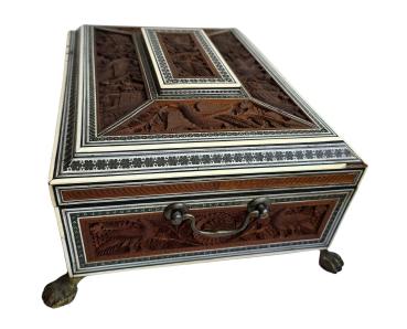 Sewing box / jewelry box around 1900, probably India