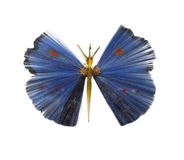 Butterfly with spun glass wings, ca. 1930