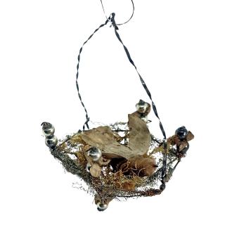 Sebnitz Ornament, Bird in the nest, ca. 1880/1900