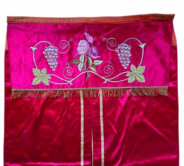 Antique red Tabernacle Curtain