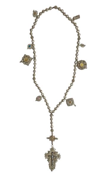 Rosary filigree, silver 13 lot, 18th century