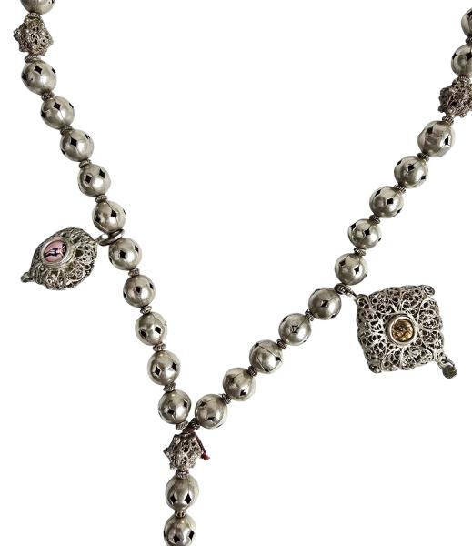 Rosary filigree, silver 13 lot, 18th century