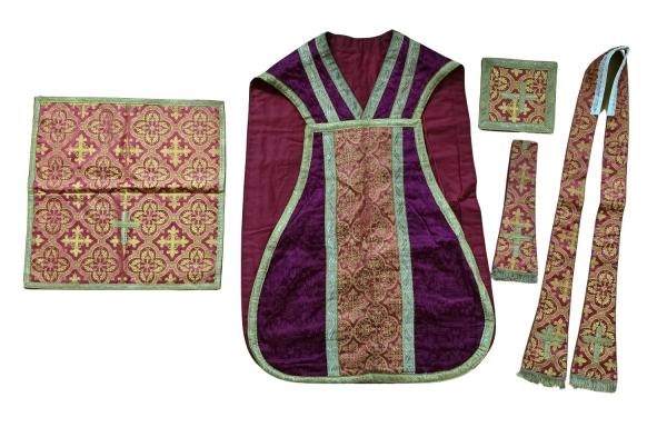 Antique Vestment, Chasuble, Pluviale, 19th century