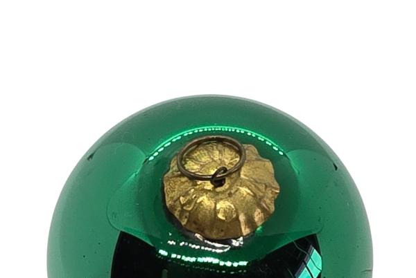 Green Biedermeier Kugel, France​ (6 cm)