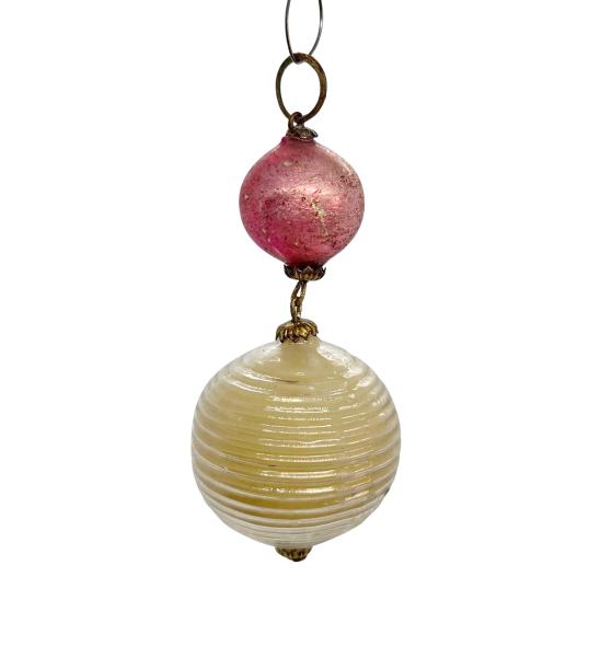 Gablonz Ornament, Kugel wax filled, ~ 1920