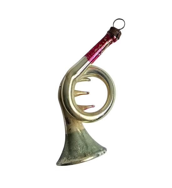 Glass ornament Trumpet, ca. 1920