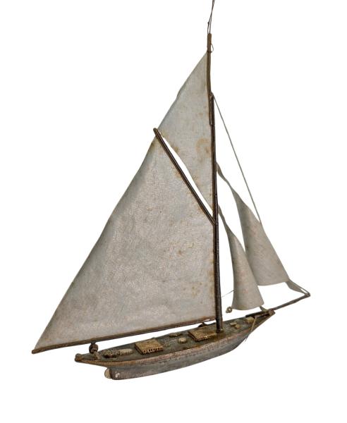 Dresden Cardboard, Sailing boat, ca. 1900