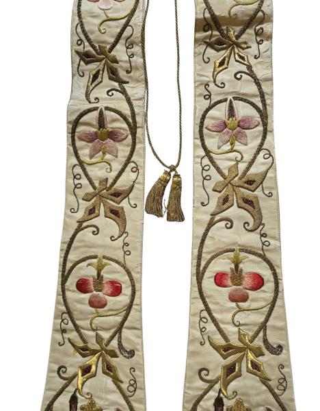 Antique Stole for Vestment, Casuble, 19th century