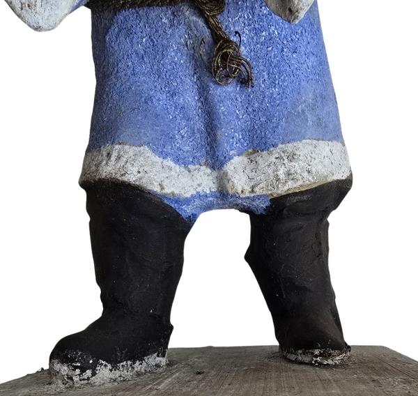 GERMAN PAPIER-MACHE / COMPOSITION BELSNICKEL / SANTA CLAUS FIGURE, ~ 1920