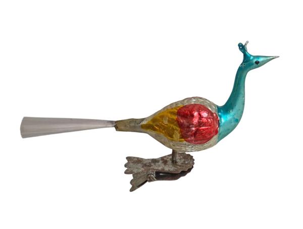 Peacock / Bird on clip, ~ 1930