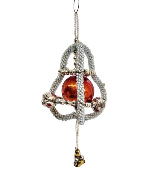 Beaded Glass Ornament, Gablonz ca. 1920