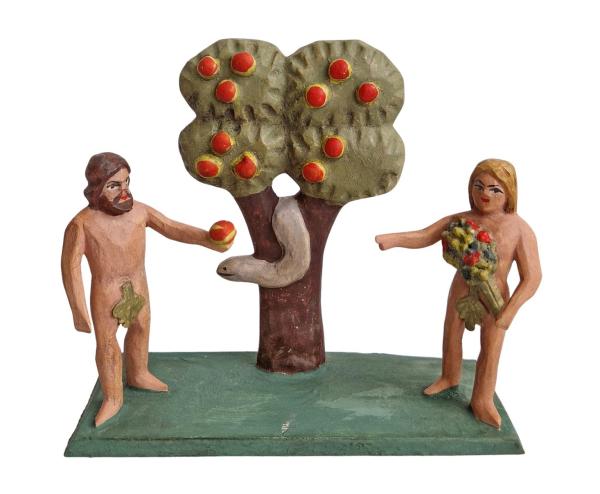 Grulich nativity figure " Adam and Eve " (7 cm)