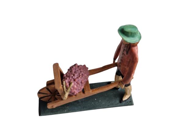 Nativity figure  " Man with barrow and grapes "