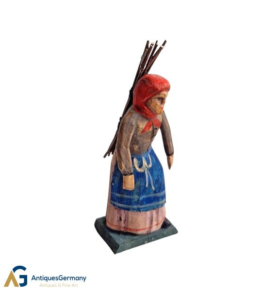Old woman with brushwood (7 cm)