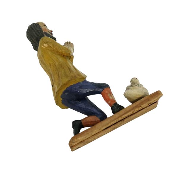 Nativity figure man with duck, ~ 1900