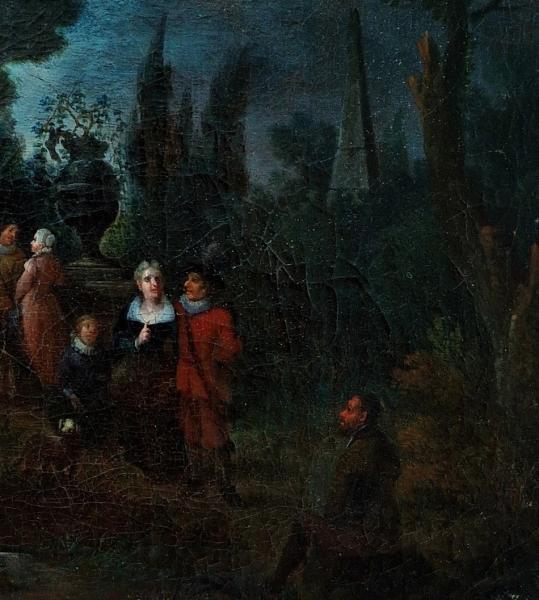 Adlige Familie im Park, 18. Jahrhundert