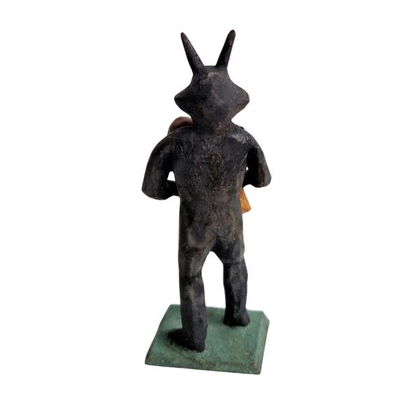 Grulicher Krippenfigur, Teufel / Krampus mit Kind  (7 cm)