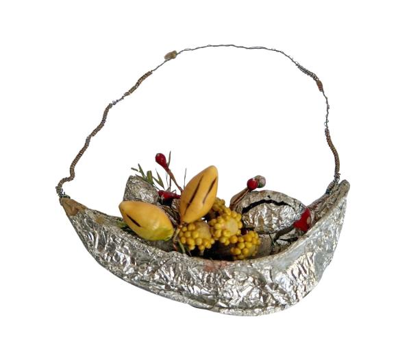 Sebnitz Ornament Fruit Basket, ca. 1900