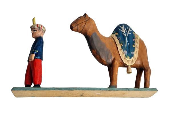 Oriental soldier with dromedary (7 cm)