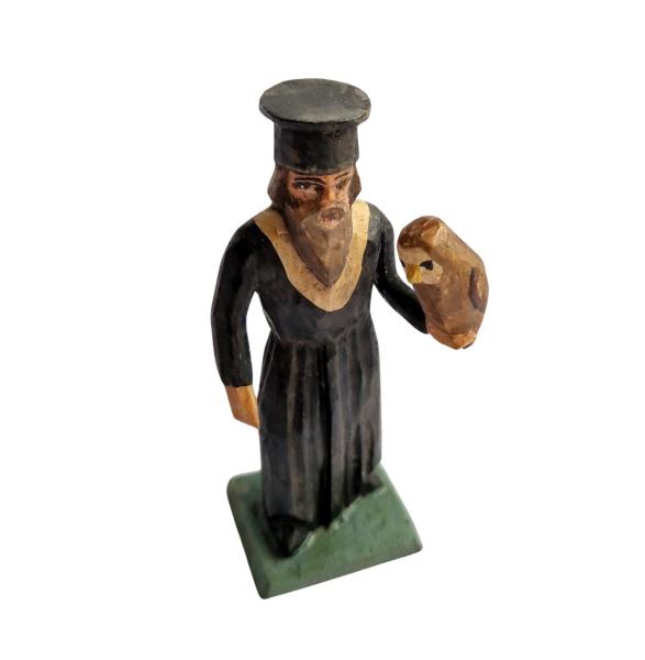 Nativity figure, Priest with Owl (7 cm)