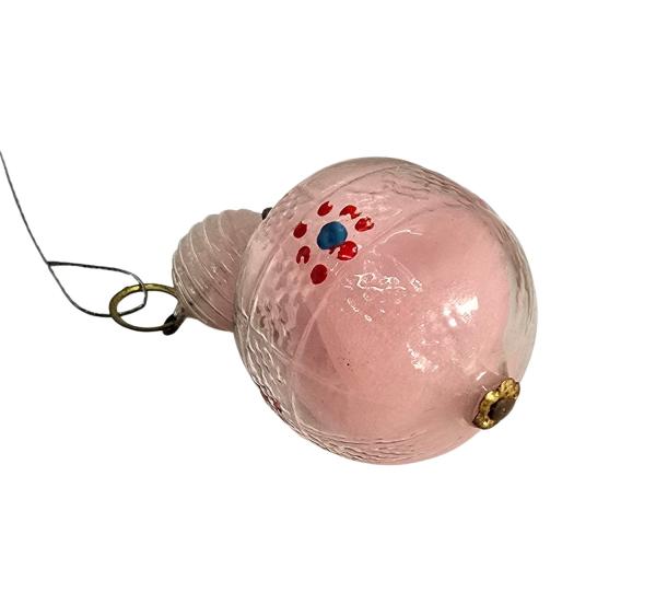 Glasornament, Kugel mit Wachs befüllt ~ 1920