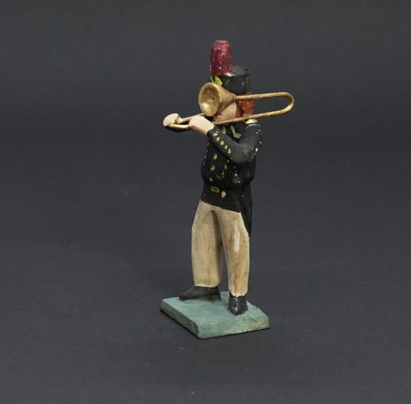 Grulicher Krippenfigur " Bergmann / Musikant mit Euphonium " (7 cm)