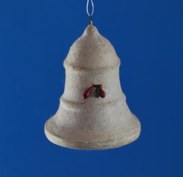 Spun Cotton Bell with red berries, ca. 1920