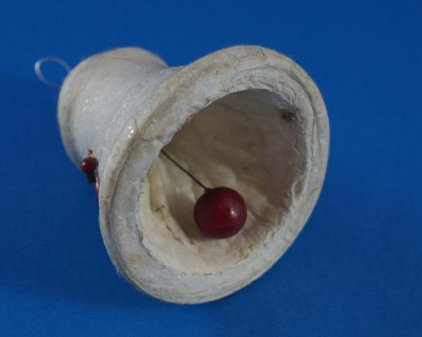 Spun Cotton Bell with red berries, ca. 1920