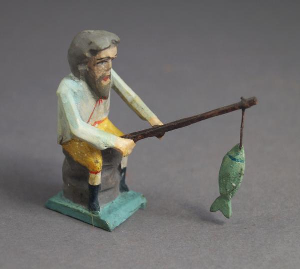 Grulich nativity figure " Angler " (7 cm)