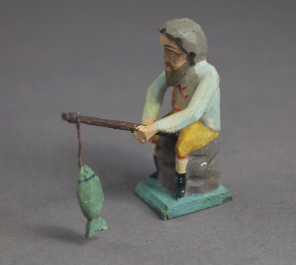 Grulich nativity figure " Angler " (7 cm)