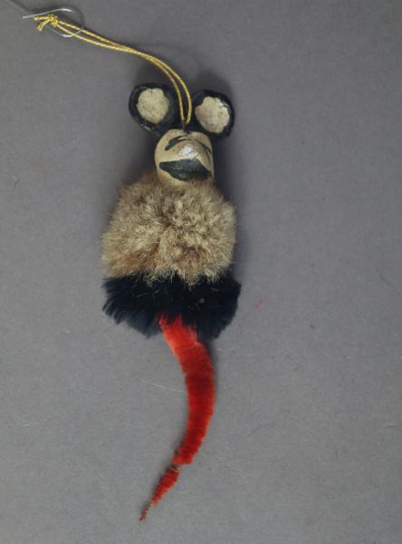 Micky Maus mit Hasenfell / Chenille, um 1930