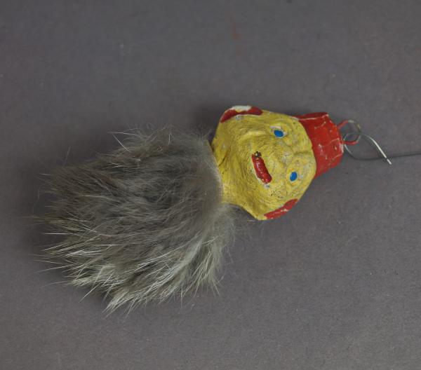 Composition head with Rabbit fur, ca. 1930