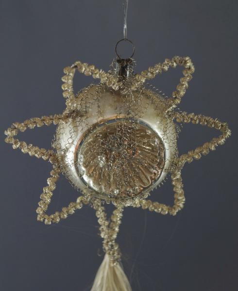 Indent Star Comet - Wire Wrapped Christmas Ornament