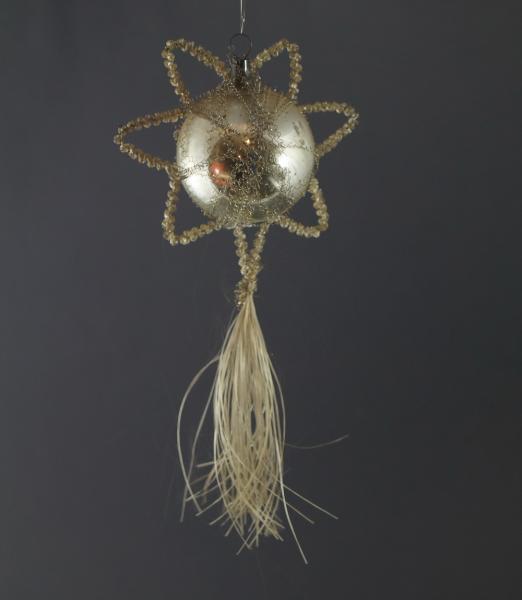 Indent Star Comet - Wire Wrapped Christmas Ornament