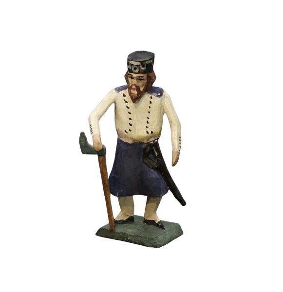 Grulicher Krippenfigur " Bergmann mit Axt " (7 cm)