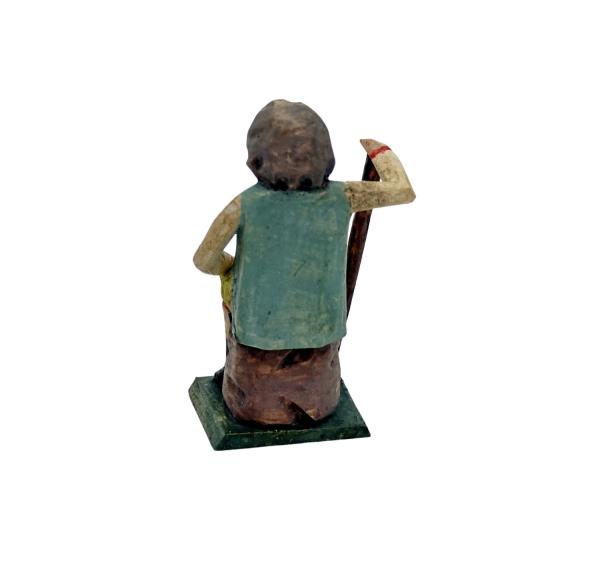 Grulicher Krippenfigur " Hirte bei der Rast " (7 cm)