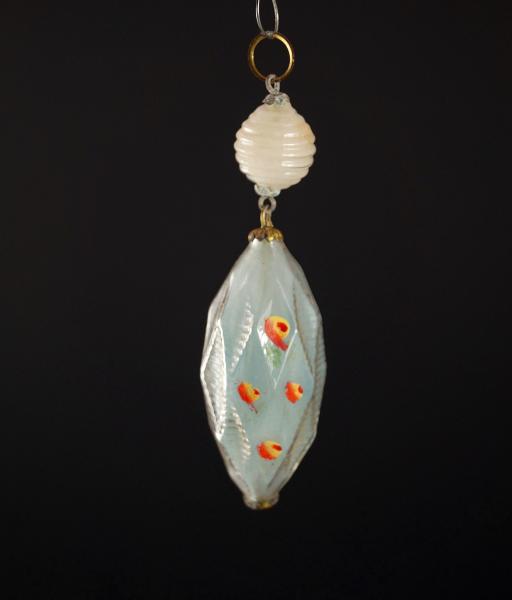 Glasornament, Kugel mit Wachs befüllt, ~ 1920