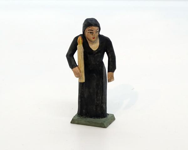 Grulich nativity figure " Nun with burning candle " (7 cm)