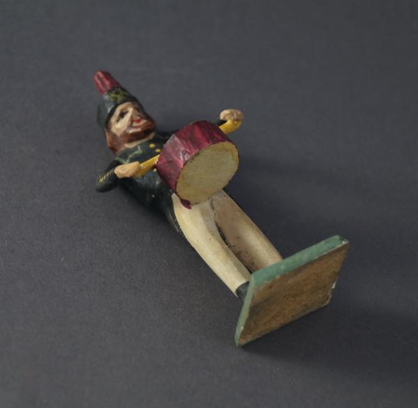 Grulich nativity figure " Mineworker / Musician with drum " (7 cm)