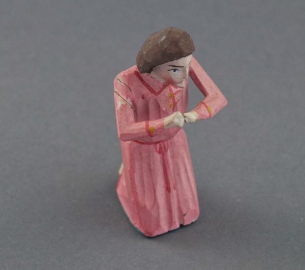 Grulich nativity figure - "Kneeling woman" (10 cm)